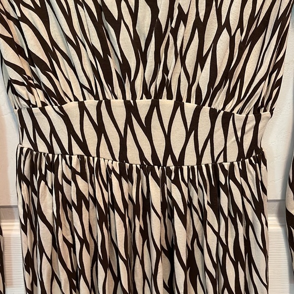 Rachel Palley brown/cream scoop neck dress - Picture 2 of 6